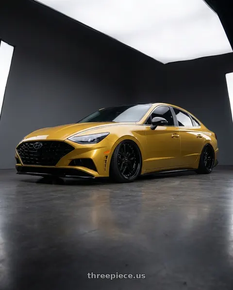 2021 Hyundai Sonata with ESR Wheels CS15.2 5x114.3 19x8.5 +35 Gloss Black wheels