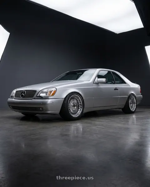 1998 Mercedes-Benz CL500 with Work Emitz Chrome 5x112 19x9.5 +38 wheels