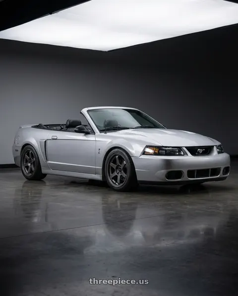 2004 Ford Mustang with 9six9 SIX-1 5x114.3 18X8.5 +20 Carbon Gray wheels