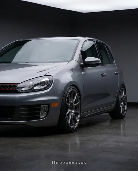 2012 Volkswagen GTI with Ssr Gtx01 5x112 19x8.5+45  DARK SILVER wheels