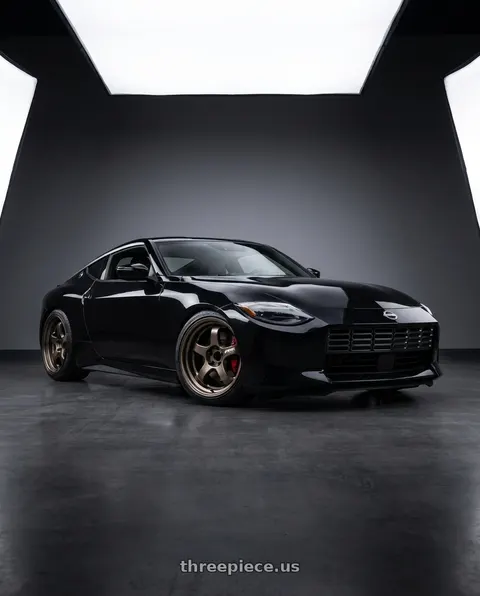 2025 Nissan Z with Work Meister S1R 5x114.3 18x9+22 R Disk Ashdot Titanium wheels
