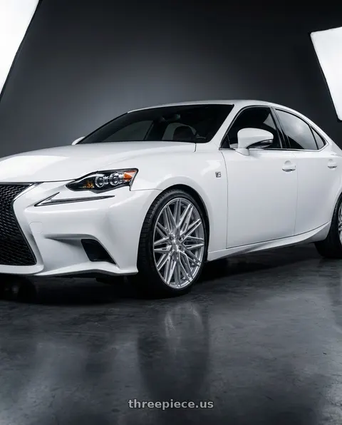2016 lexus is with VOSSEN HF6-5 6X135 22x9.5 +20 SILVER POLISHED wheels