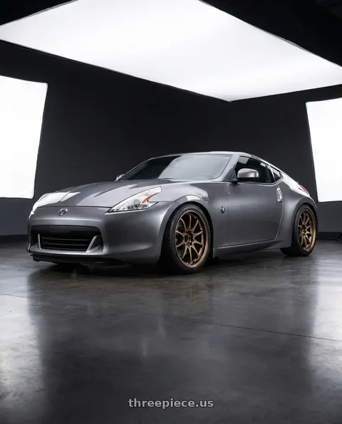 2009 Nissan 370Z with Volk Racing CE28N-PLUS M-SPEC 5x112 19x11+15 Bronze wheels