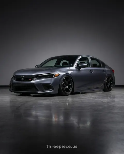 2026 Honda Civic Si with Advan RGIII 5x114.3 18x10.5+15 Gloss Black wheels