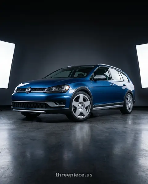 2017 Volkswagen Golf Alltrack with fifteen52 Tarmac 5x108 18X8.5 +42 SPEED SILVER (GLOSS SILVER) wheels