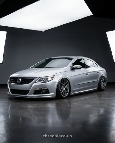 2015 Volkswagen CC with Aodhan AFF2 5x112 19x9.5+35 Matte Gray wheels