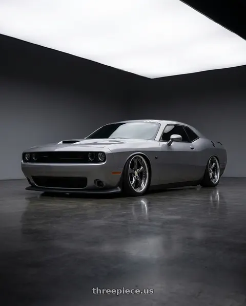 2016 Dodge Challenger R/T Plus with Work Wheels VS-KF 5x115 20x8.5+35 Brilliant Silver Black L Disk FULL REVERSE wheels