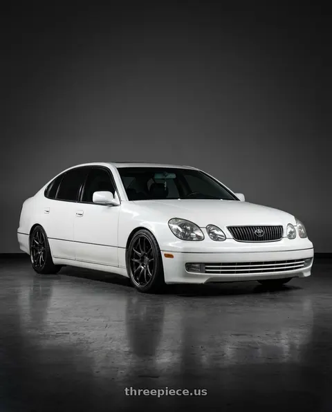 2001 Lexus GS300 with Aodhan DS02 5x114.3 18x9.5+30 Black Vacuum wheels