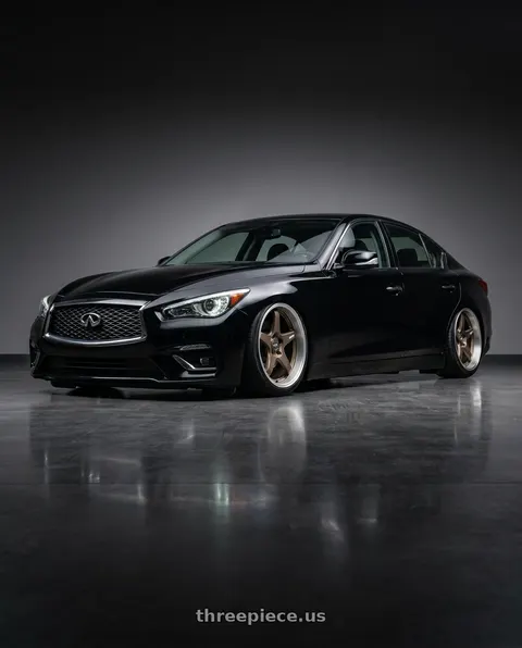 2024 INFINITI Q50 with ESR Wheels APEX SERIES AP5 5x114.3 19x9.5 +22 Matte Bronze wheels