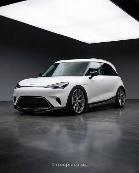 2024 Smart 1 with BBS CI-R 5x120 19x9.5 +25 Platinum Silver Polished Rim Protector wheels