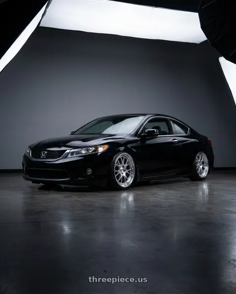 2014 Honda Accord LX-S with SSR Professor MS3 5x114.3 19x8.5+43 NR Disk Titan Silver wheels