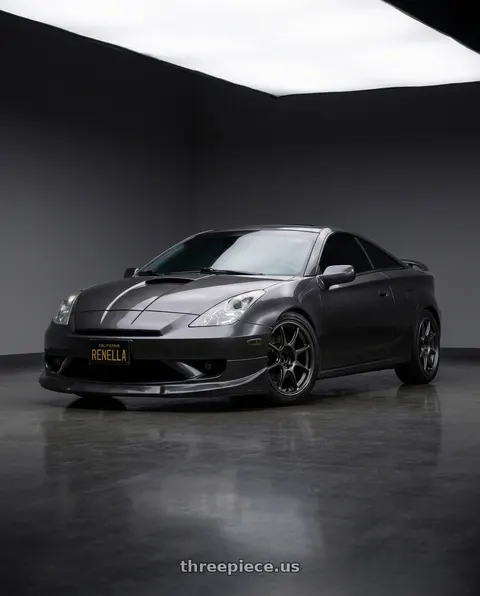 2000 Toyota Celica GTS with WedsSport TC105X 5x100 17x7.5+45 EJ Titan Face: F wheels