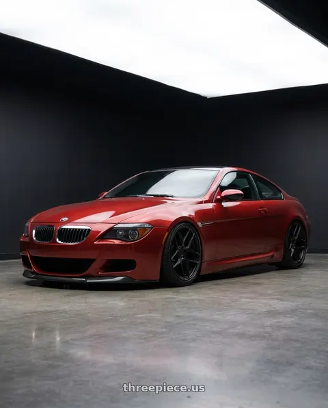 2006 BMW M6 with Aodhan AFF2 5x120 19x9.5+35 Matte Black wheels