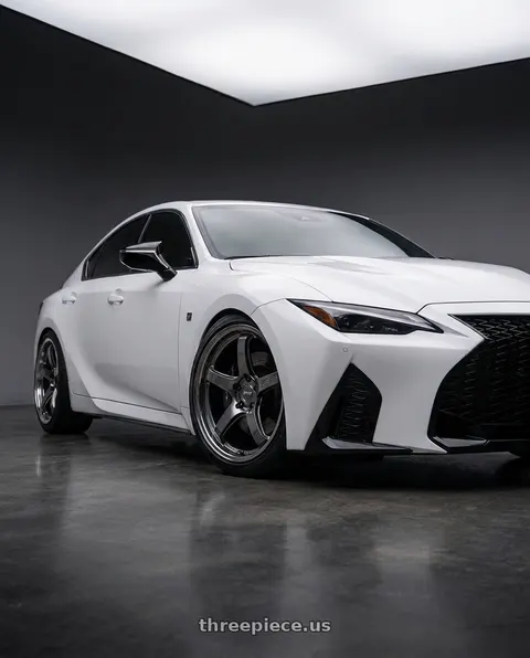 2024 Lexus IS350 F Sport with Gram Lights 57CR 5x114.3 19x9.5 +45 HS GUNMETALLIC wheels