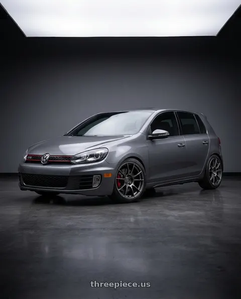 2012 Volkswagen GTI with Ssr Gtx04 5x112 18x8.5+44  DARK GUNMETAL wheels
