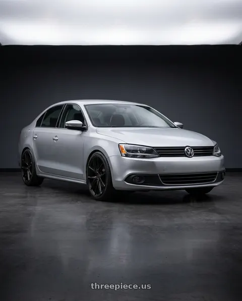2016 Volkswagen Jetta with Niche 1PC M117 MISANO 5X112 18X9.5 +35 MATTE BLACK wheels