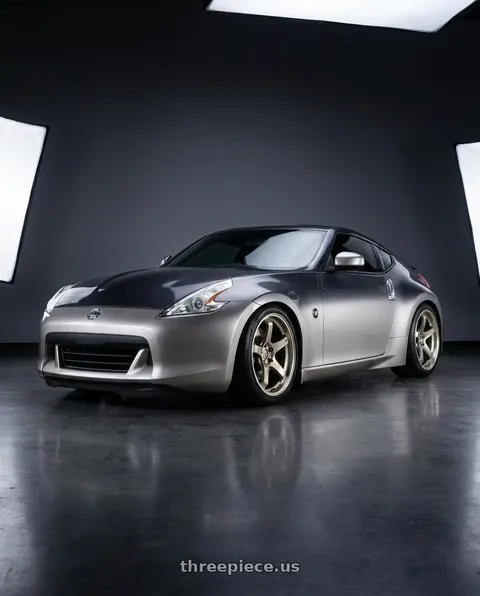 2009 Nissan 370Z with Advan Racing GT BEYOND 5x114.3 19x10.5 +15 RACING SAND METALLIC wheels