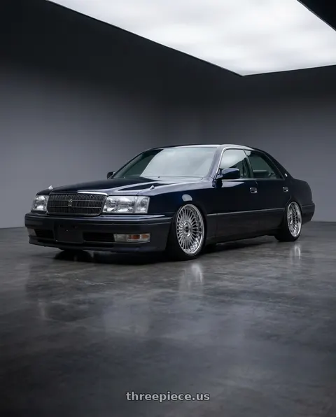 1998 Toyota crown with Work Emitz Chrome 5x114.3 19x10.5 +0 wheels