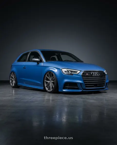 2019 Audi S3 with Niche 1PC M116 MISANO 5X112 19X9.5 +38 MATTE GUN METAL wheels