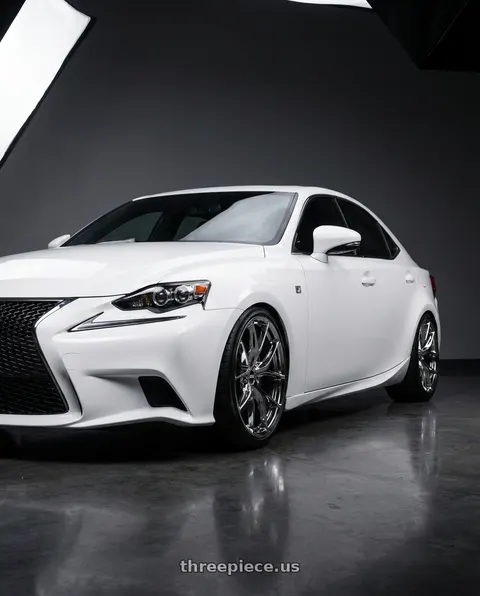 2015 Lexus IS350 F Sport with ESR Wheels RF2 5x114.3 18x8.5 +30 Vacuum Chrome wheels