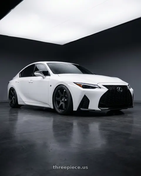 2024 Lexus IS350 with ESR Wheels APEX SERIES AP6 5x114.3 19x8.5 +30 Matte Black wheels