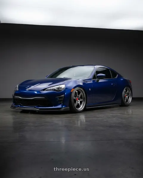 2017 Toyota 86 with Aodhan AH08 5x100 18x8.5+35 Hyper Black wheels