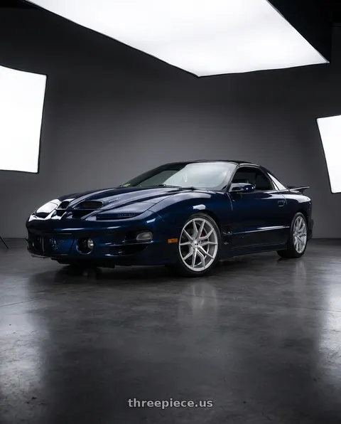 1999 Pontiac Firebird Trans Am with XO VERONA 5X120.65 19X10 +37 MATTE SILVER wheels