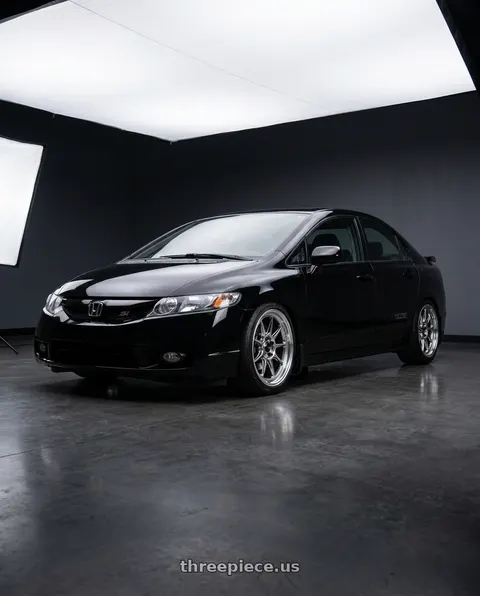 2010 Honda Civic Si with Konig Countergram 5x114.3 17x8+38 Hyper Chrome / Machined Lip wheels