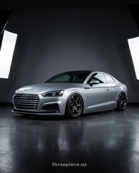2018 Audi A5 Quattro with Volk Racing TE37 Saga S-Plus 5x100 18x9.5+43 Diamond Dark Gunmetal wheels
