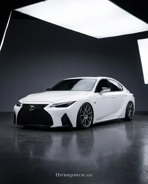2024 Lexus IS350 with Ssr Gtv04 5x114.3 19×8.5x8.5+45  METALLIC GRAY wheels