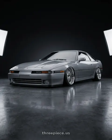 1988 Toyota Supra with Work Emitz 5x114.3 Chrome 20x11.5 +38 wheels