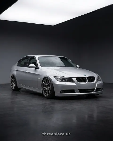 2012 BMW 3 Series E92 with Konig Ampliform 5x120 18x8.5+32 Dark Metallic Graphite wheels