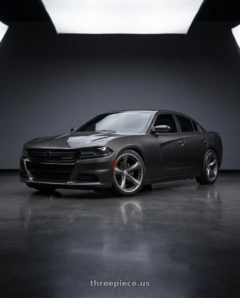 2021 Dodge Charger SXT with American Racing TTF 5X115 20X9.5 +15 MATTE ANTHRACITE W/ MACHINED LIP wheels