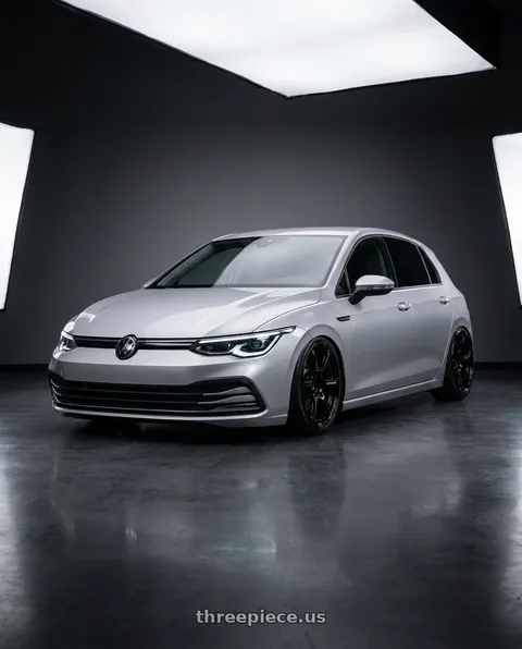 2024 Volkswagen Golf R with Advan RGIII 5x112 19x8.5+45 Gloss Black wheels