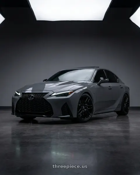 2024 Lexus IS500 with VOSSEN HF6-5 6X139.7 20x10 +-18 GLOSS BLACK wheels