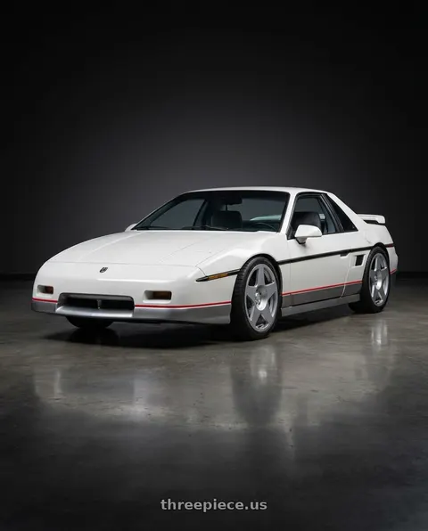 1984 Pontiac Fiero with fifteen52 Tarmac 5x100 17X7.5 +30 SPEED SILVER (GLOSS SILVER) wheels