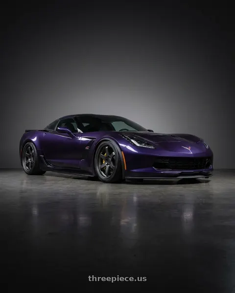 2019 Chevrolet Corvette Grand Sport with 9six9 SIX-1 5x120 19X10 +35 Carbon Gray wheels