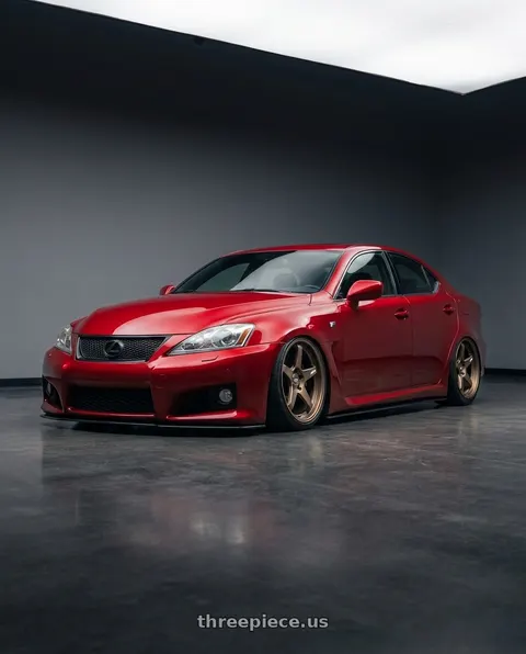 2012 Lexus IS F with ESR Wheels APEX SERIES AP5 5x114.3 19x9.5 +22 Matte Bronze wheels