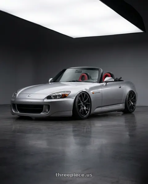 2009 Honda S2000 with Ssr Gtv03 5x114.3 17x7+42  FLAT BLACK wheels