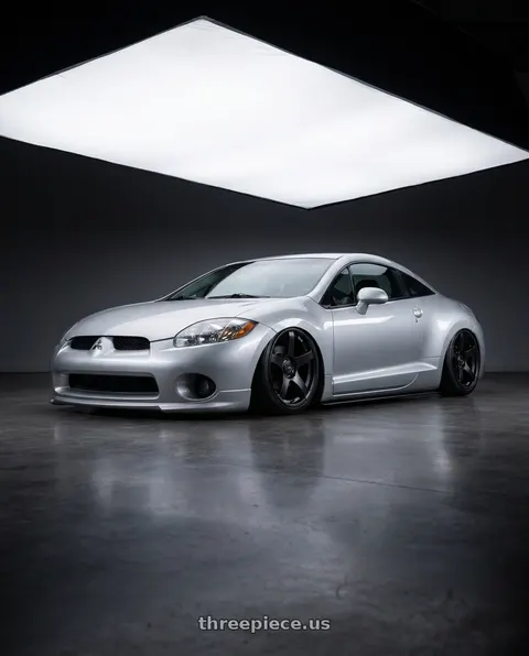 2010 Mitsubishi Eclipse with Ssr Gtv01 5x114.3 18x9+35  FLAT BLACK wheels