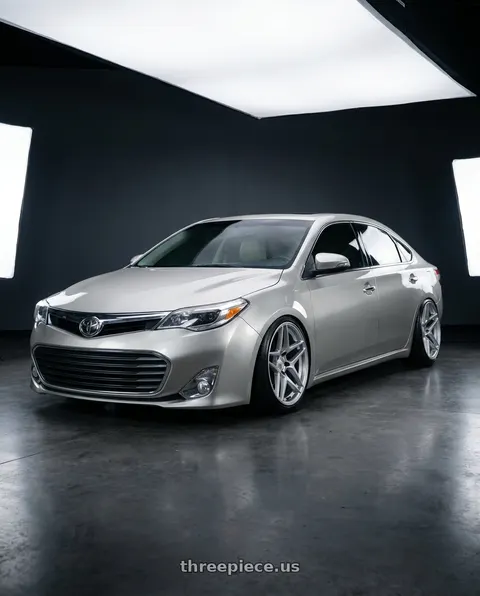 2013 Toyota Avalon with Kansei K15H Astro 5x114.3 19x9.5 35 Hyper Silver wheels