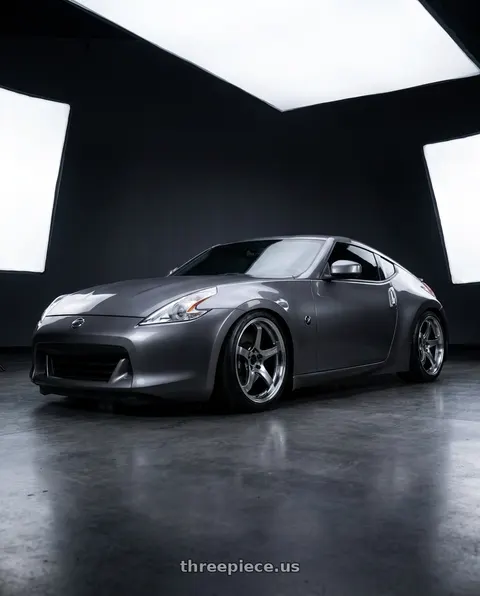 2009 Nissan 370Z with Advan Racing GT BEYOND 5x114.3 19x10.5 +15 MACHINING & HYPER PLATINUM BLACK wheels