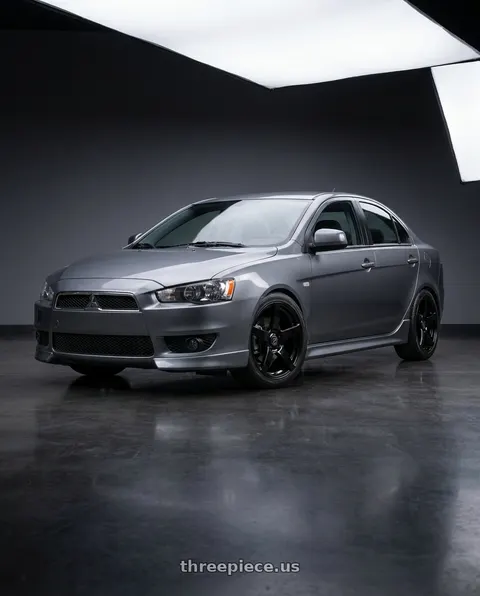 2014 Mitsubishi Lancer Ralliart with Forgestar CF5 5x114.3 18x9 +35 Gloss Black wheels
