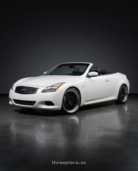 2009 INFINITI G37 with SSR Professor MS1 5x114.3 19x9+31 HP Disk Black wheels