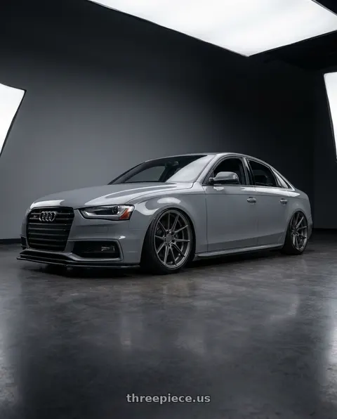 2015 Audi S4 with Niche 1PC M116 MISANO 5X112 19X8.5 +34 MATTE GUN METAL wheels