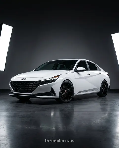 2024 Hyundai Elantra N with VOSSEN HF-5 5X114.3 19x9.5 +40 GLOSS BLACK wheels