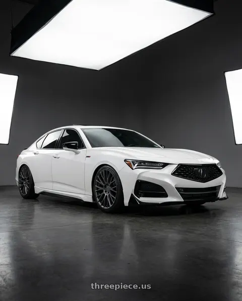 2022 Acura TLX with Rotiform RC201 LSE 5X120 19X8.5 +35 MATTE ANTHRACITE wheels