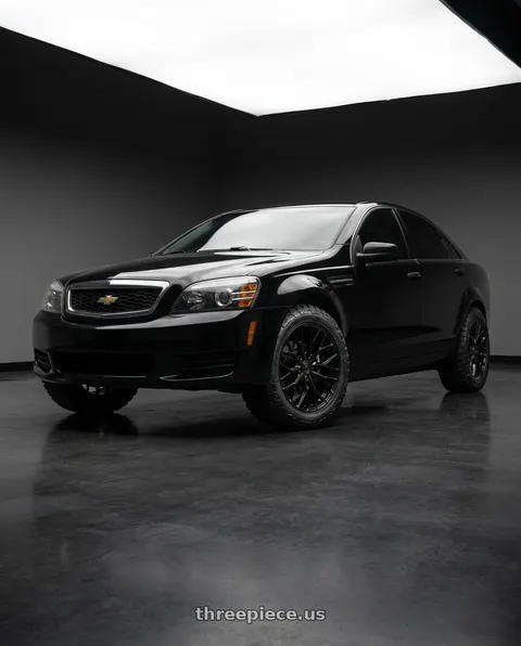 2014 Chevrolet Caprice PPV with DOLCE PERFORMANCE MAGARI 5x120 20x9 +35 Gloss Black wheels