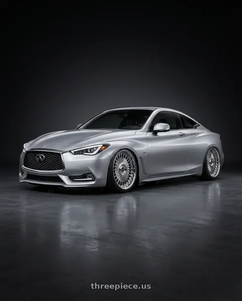 2018 INFINITI Q60 Luxe with Work Emitz Chrome 5x114.3 19x9.5 +38 wheels