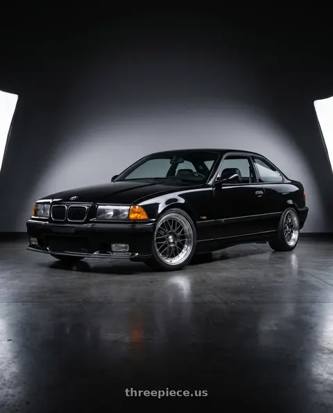 1995 BMW M3 with ESR Wheels SR SERIES SR05 5x120 18x9.5 +35 Gloss Graphite wheels